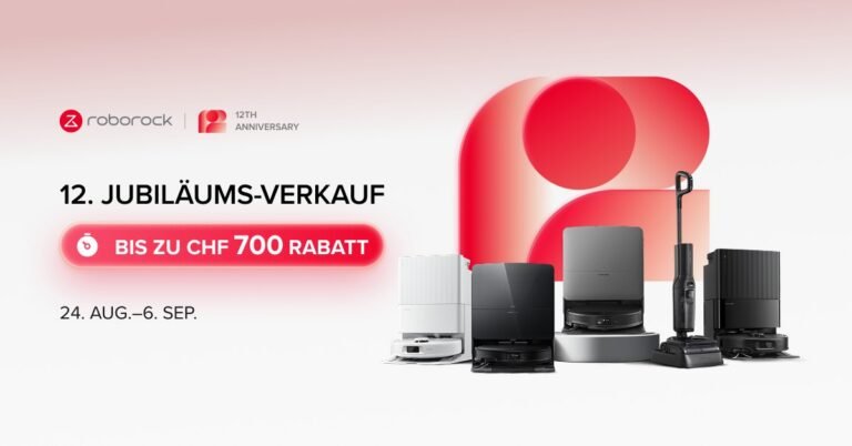 Roborock feiert 12-jähriges Jubiläum – bis zu 52 % Rabatt im offiziellen Online-Store